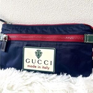 Gucci Navy and Red Belt Bag